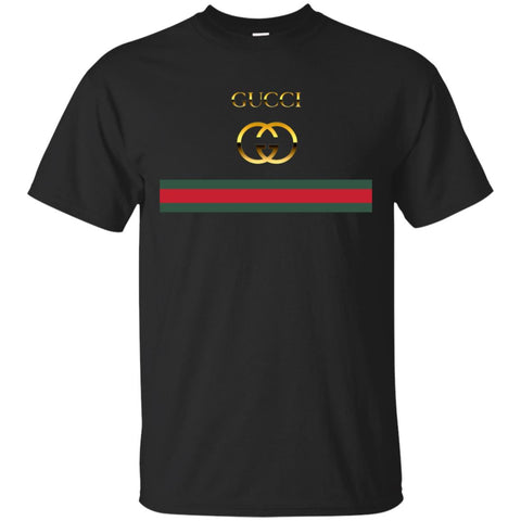 Gucci Logo Vintage Men Cotton T-Shirt Black / S Men Cotton T-Shirt - parenttees