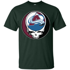 Colorado Avalanche Grateful Dead Steal Your Face Hockey Nhl Shirts Men Cotton T-Shirt Men Cotton T-Shirt - parenttees