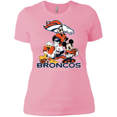 Mickey Mouse Denver Broncos American Football Nfl Sports Shirt Women Cotton T-Shirt Women Cotton T-Shirt - parenttees