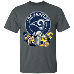 Nfl – Los Angeles Rams Super Bowl 2019 Mickey Mouse Minnie Mouse Donald Duck Daisy Duck Football Men Cotton T-Shirt Men Cotton T-Shirt - parenttees