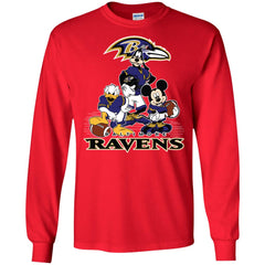 Mickey Mouse Baltimore Ravens American Football Nfl Sports Shirt Men Long Sleeve Shirt Men Long Sleeve Shirt - parenttees