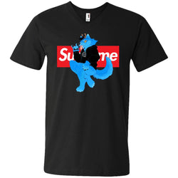 Supreme Woft T-shirt Men V-Neck T-Shirt