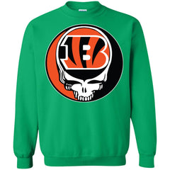 Cincinnati Bengals Grateful Dead Steal Your Face Football Nfl Shirts Crewneck Pullover Sweatshirt Crewneck Pullover Sweatshirt - parenttees