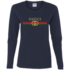 Gucci Logo Vintage Inspired Trend Women Long Sleeve Shirt Women Long Sleeve Shirt - parenttees