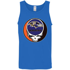 Baltimore Ravens Grateful Dead Steal Your Face Football Nfl Shirts Men Cotton Tank Men Cotton Tank - parenttees