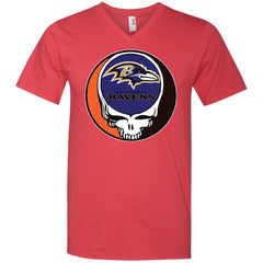 Baltimore Ravens Grateful Dead Steal Your Face Football Nfl Shirts Men V-Neck T-Shirt Men V-Neck T-Shirt - parenttees