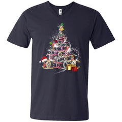 Chanel Christmas Tree T-shirt Men V-Neck T-Shirt Men V-Neck T-Shirt - parenttees