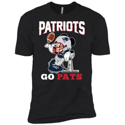 Go Pats - New England Patriots Super Bowl 2019 Mickey Mouse Football Nfl Men Short Sleeve T-Shirt