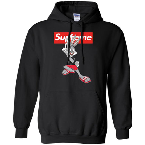 Supreme Rabbit Cute Stylelist T-shirt Pullover Hoodie Sweatshirt Black / S Pullover Hoodie Sweatshirt - parenttees