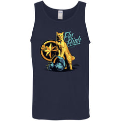 Captain Marvel Symbol Goose Fly High Men Cotton Tank Men Cotton Tank - parenttees