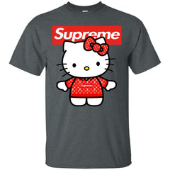 Supreme Hello Kitty Loves T-shirt Men Cotton T-Shirt Men Cotton T-Shirt - parenttees