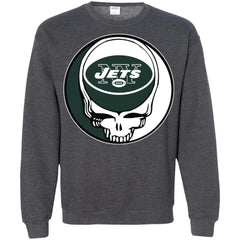 New York Jets Grateful Dead Steal Your Face Football Nfl Shirts Crewneck Pullover Sweatshirt Crewneck Pullover Sweatshirt - parenttees