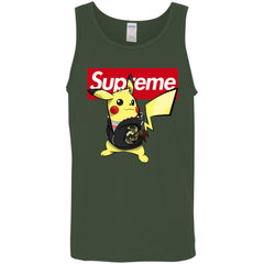 Supreme Pikachu T-shirt Men Cotton Tank Men Cotton Tank - parenttees