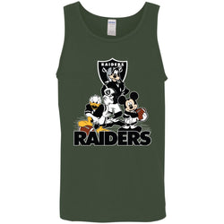 Mickey Mouse Oakland Raiders American Football Nfl Sports Shirt Men Cotton Tank