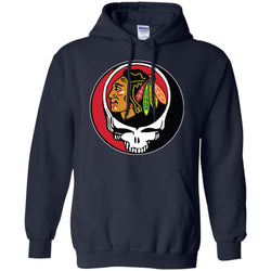 Chicago Blackhawks Grateful Dead Steal Your Face Hockey Nhl Shirts Pullover Hoodie Sweatshirt