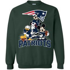 Mickey Mouse New England Patriots American Football Nfl Sports Shirt Crewneck Pullover Sweatshirt Crewneck Pullover Sweatshirt - parenttees