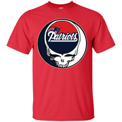 New England Patriots Grateful Dead Steal Your Face Football Nfl Shirts Men Cotton T-Shirt Men Cotton T-Shirt - parenttees