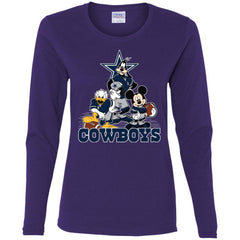 Mickey Mouse Dallas Cowboys American Football Nfl Sports Shirt Women Long Sleeve Shirt Women Long Sleeve Shirt - parenttees