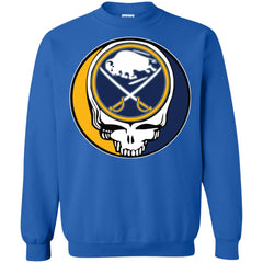 Buffalo Sabres Grateful Dead Steal Your Face Hockey Nhl Shirts Crewneck Pullover Sweatshirt Crewneck Pullover Sweatshirt - parenttees