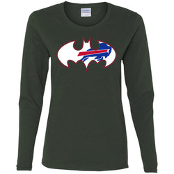 We Are The Buffalo Bills Batman Nfl Mashup Women Long Sleeve Shirt