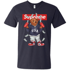 Supreme Bear Hot Trending T-shirt Men V-Neck T-Shirt Men V-Neck T-Shirt - parenttees