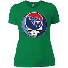 Tennessee Titans Grateful Dead Steal Your Face Football Nfl Shirts Women Cotton T-Shirt Women Cotton T-Shirt - parenttees