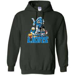 Mickey Mouse Detroit Lions American Football Nfl Sports Shirt Pullover Hoodie Sweatshirt Pullover Hoodie Sweatshirt - parenttees