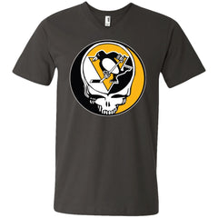 Pittsburgh Penguins Grateful Dead Steal Your Face Hockey Nhl Shirts Men V-Neck T-Shirt Men V-Neck T-Shirt - parenttees