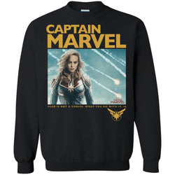 Captain Marvel Vintage Movie Poster Style Crewneck Pullover Sweatshirt