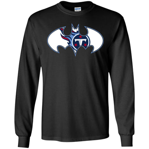 We Are The Tennessee Titans Batman Nfl Mashup Men Long Sleeve Shirt Black / S Men Long Sleeve Shirt - parenttees