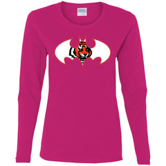 We Are The Cincinnati Bengals Batman Nfl Mashup Women Long Sleeve Shirt Women Long Sleeve Shirt - parenttees