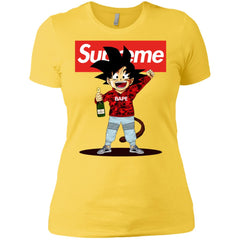 Supreme Songoku T-shirt Women Cotton T-Shirt Women Cotton T-Shirt - parenttees