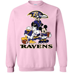 Mickey Mouse Baltimore Ravens American Football Nfl Sports Shirt Crewneck Pullover Sweatshirt Crewneck Pullover Sweatshirt - parenttees