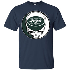 New York Jets Grateful Dead Steal Your Face Football Nfl Shirts Men Cotton T-Shirt Men Cotton T-Shirt - parenttees