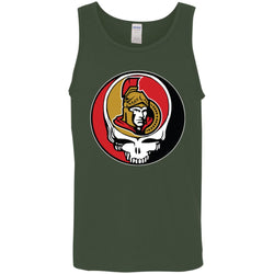 Ottawa Senators Grateful Dead Steal Your Face Hockey Nhl Shirts Men Cotton Tank