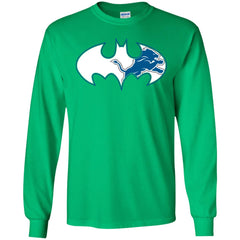 We Are The Detroit Lions Batman Nfl Mashup Men Long Sleeve Shirt Men Long Sleeve Shirt - parenttees