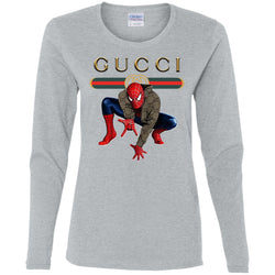 Spider Man Gucci Funny  Trend T- Shirt Women Long Sleeve Shirt