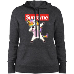 Supreme Unicorn T-shirt Dance Dabbing Unicorn Women Hooded Sweatshirt Women Hooded Sweatshirt - parenttees