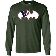 We Are The Houston Texans Batman Nfl Mashup Men Long Sleeve Shirt Men Long Sleeve Shirt - parenttees