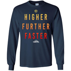 Marvel Captain Marvel Movie Higher Faster Men Long Sleeve Shirt Men Long Sleeve Shirt - parenttees