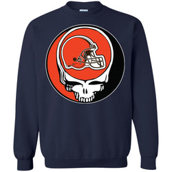 Cleveland Browns Grateful Dead Steal Your Face Football Nfl Shirts Crewneck Pullover Sweatshirt