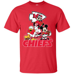 Mickey Mouse Kansas City Chiefs American Football Nfl Sports Shirt Men Cotton T-Shirt