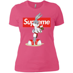 Supreme Rabbit Smoking T-shirt Women Cotton T-Shirt Women Cotton T-Shirt - parenttees