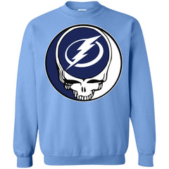 Tampa Bay Lightning Grateful Dead Steal Your Face Hockey Nhl Shirts Crewneck Pullover Sweatshirt Crewneck Pullover Sweatshirt - parenttees