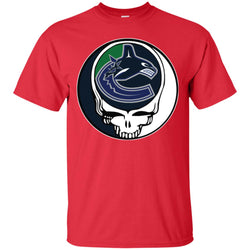 Vancouver Canucks Grateful Dead Steal Your Face Hockey Nhl Shirts Men Cotton T-Shirt