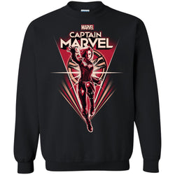 Marvel Captain Marvel Retro Style Flight Crewneck Pullover Sweatshirt