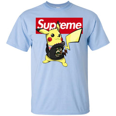 Supreme Pikachu T-shirt Men Cotton T-Shirt Men Cotton T-Shirt - parenttees