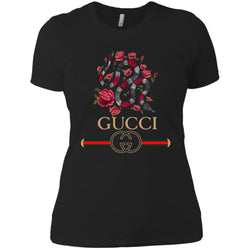 Gucci Logo Snake T-shirt Women Cotton T-Shirt