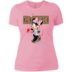Minnie Mouse Love Couple T-shirt Valentine's Day T-shirt Women Cotton T-Shirt Women Cotton T-Shirt - parenttees