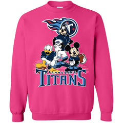 Mickey Mouse Tennessee Titans American Football Nfl Sports Shirt Crewneck Pullover Sweatshirt Crewneck Pullover Sweatshirt - parenttees